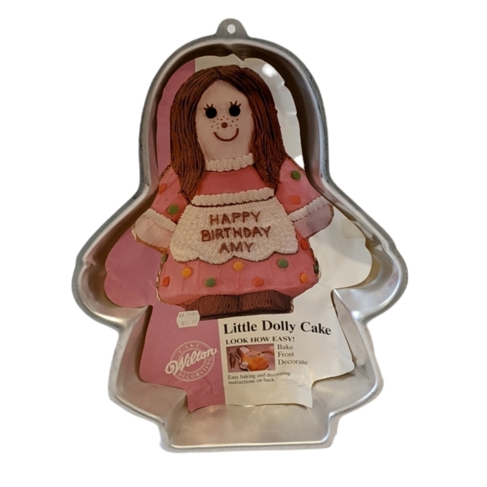 Vintage Wilton Little Dolly Doll Cake Pan 2105-9404